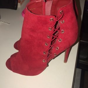 Charlotte Russe red heels size 8